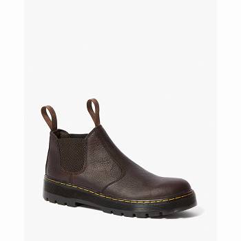 Dr Martens Hardie Bear Track - Hnede Chelsea Cizmy Panske, DR0118